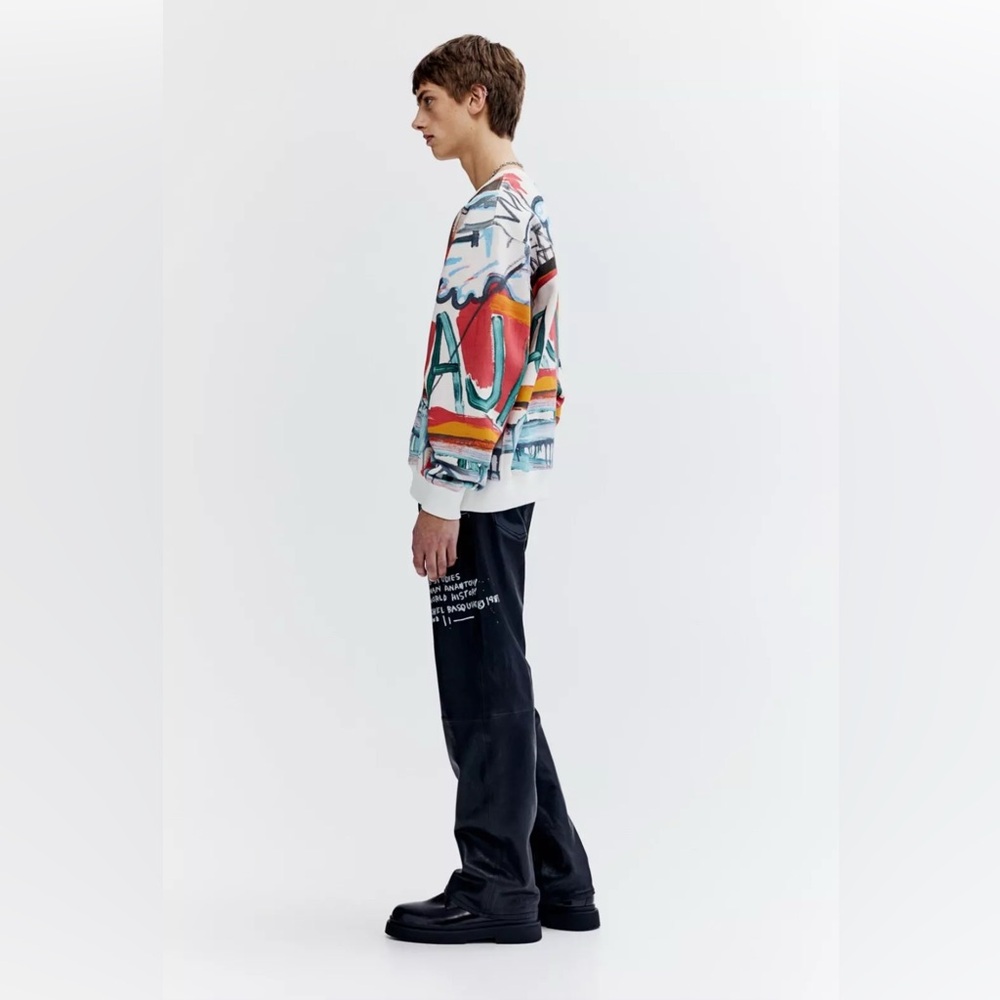 WHO DECIDES WAR x EV BRAVADO TELA D'AMORE X BASQUIAT x H&M Sweatshirt - Picture 10 of 10